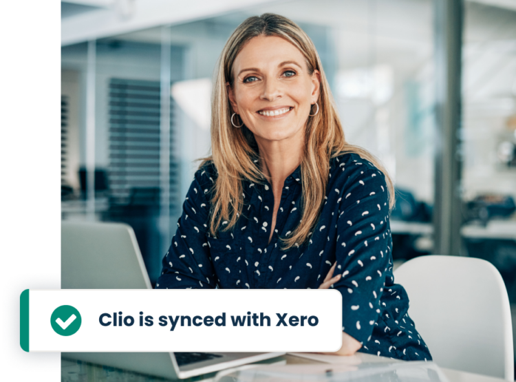 Clio Manage_Clio synced with Xero