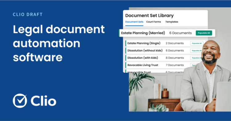 clio draft legal document automation meta