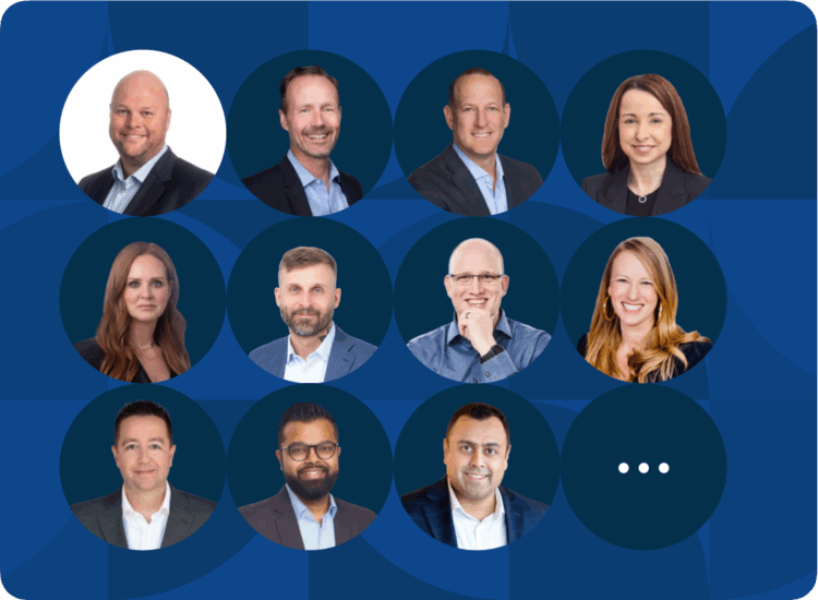 A collage of headshots showing the eleven members of the Clio leadership team.