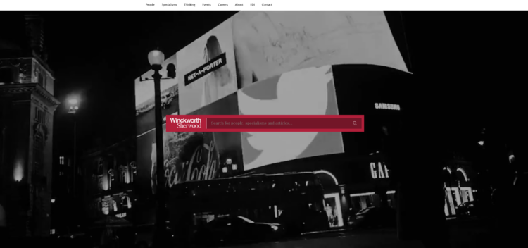 Winckworth Sherwood website