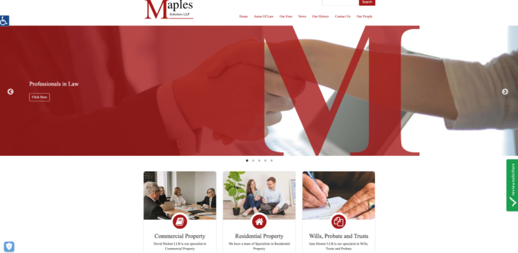 Maples Solicitors LLP website