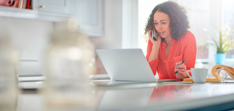 Lawyer using a laptop