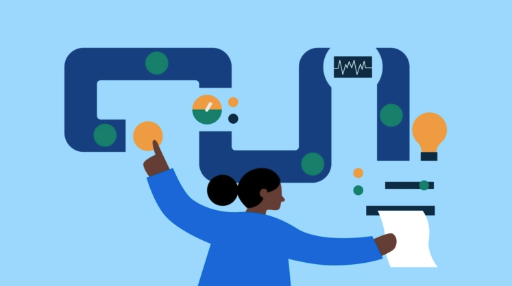 Illustration of a lawyer running law firm operations