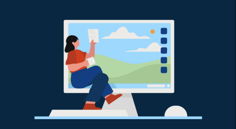 Illustration of a lawyer assessing software updates