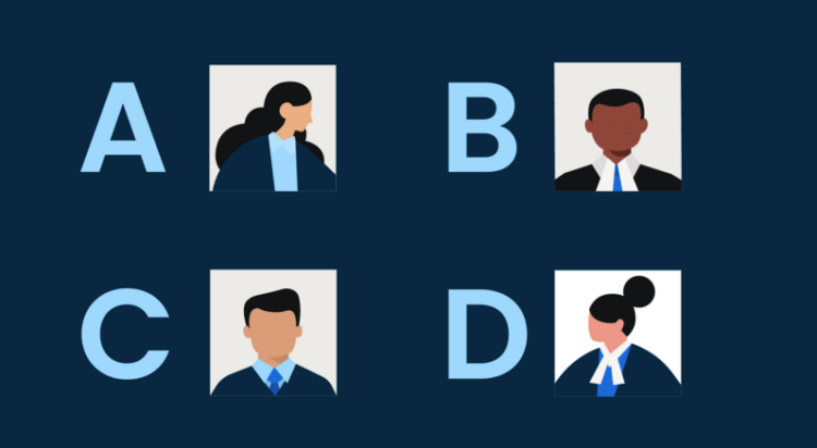 Four different types of legal professionals