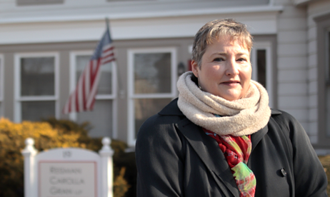 Clio’s first customer, Catherine Merino Reisman