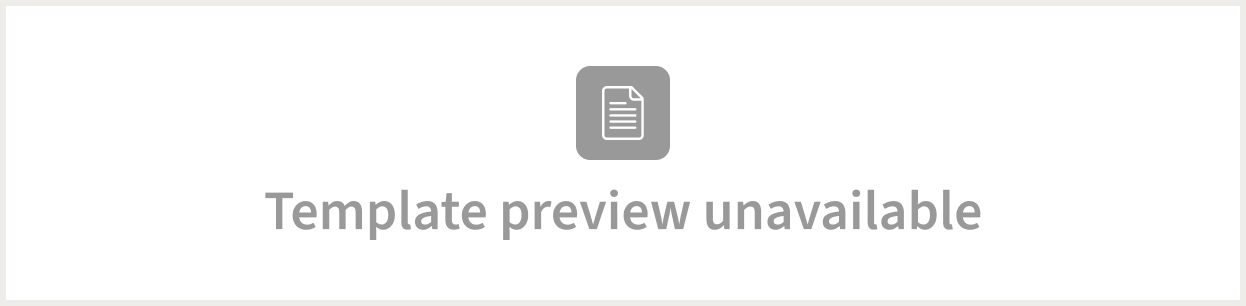 Template Unavailable