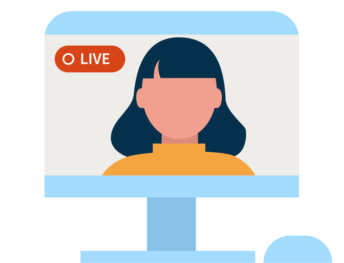 Video chat with a person