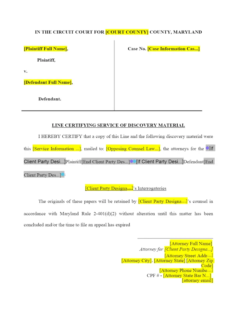 Form Interrogatories - Domestic Relations