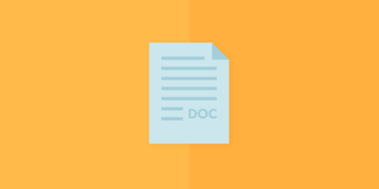 illustration of a microsoft word doc