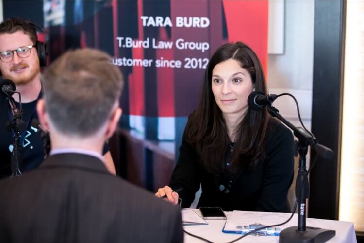 Photo of Teresa and Andrew Interviewing Ed Walters