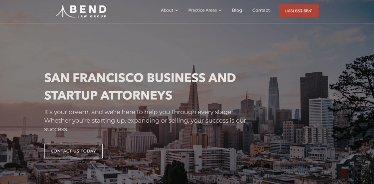 Bend Law Group, PC, best law firm website