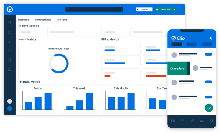 Clio Manage Mobile Simplified UI Case Management Manage Desktop Mobile