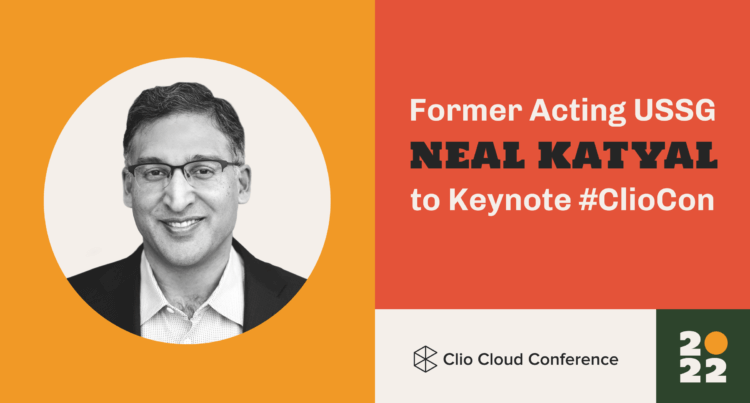 Image of Neal Katyal at 2022 Clio Cloud Conference