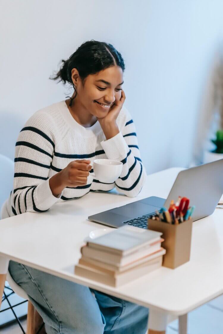 Accounting lawyer student working at desk