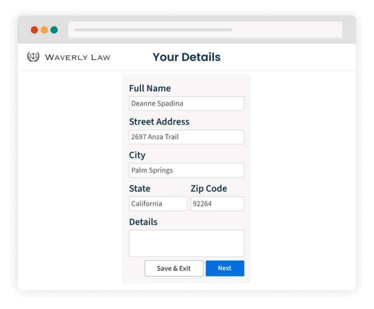 Build client trust with multi-page questionnaires from Clio