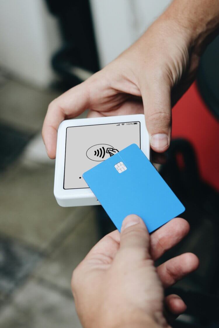 Client using tap to pay for legal services