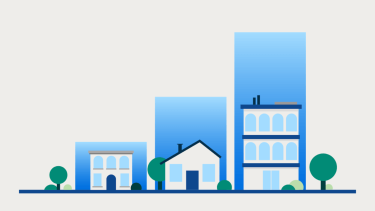 Illustration of a graph representing AI adoption among solo, small, and mid-sized law firms