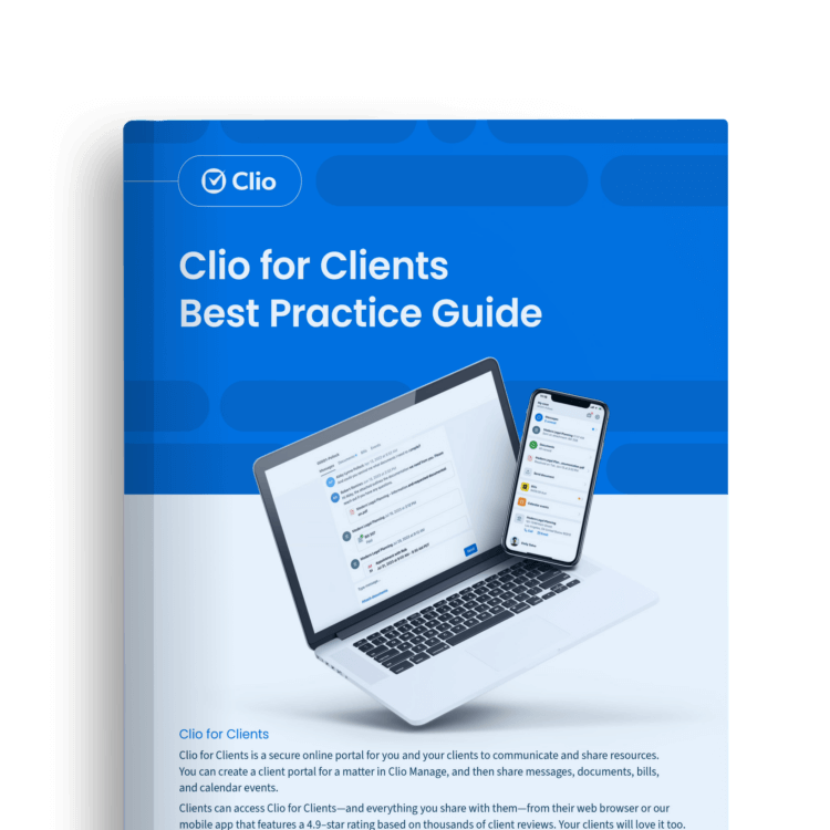 Clio For Clients Best Practices Guide