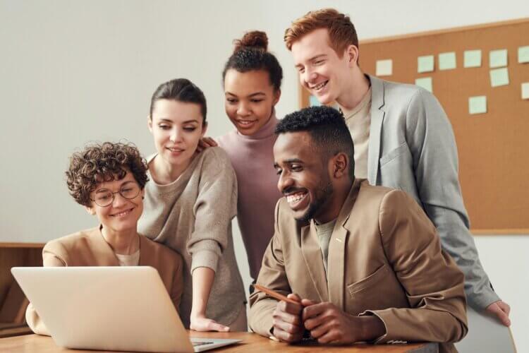 Image of a legal engineer meeting in person with a law firm team.