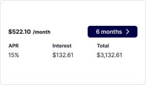 Product Screenshot Simplified Product UI Clio Manage Clio Payments NA No hidden fees with pay later from Clio
