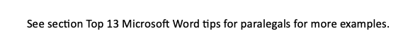 Microsoft Word for paralegals