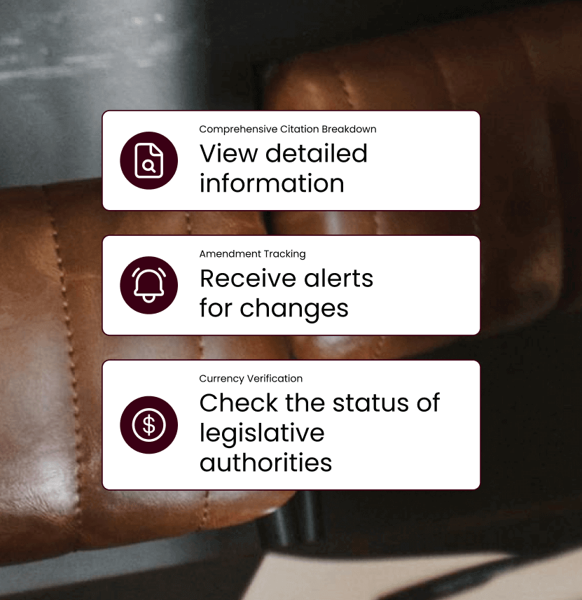 Three rectangular user interface elements are shown. The first has a document icon with a magnifying glass and the text 