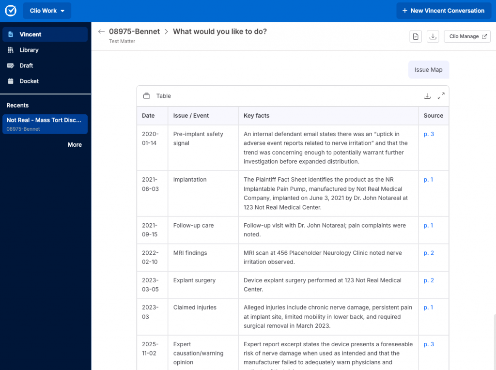 Clio Work screenshot
