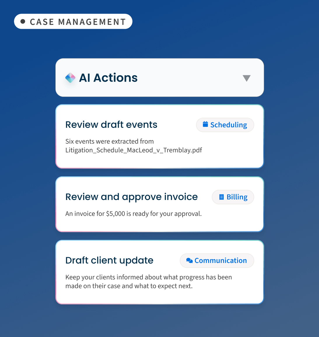 Clio Manage NA Manage Keep your firm organized and on track final