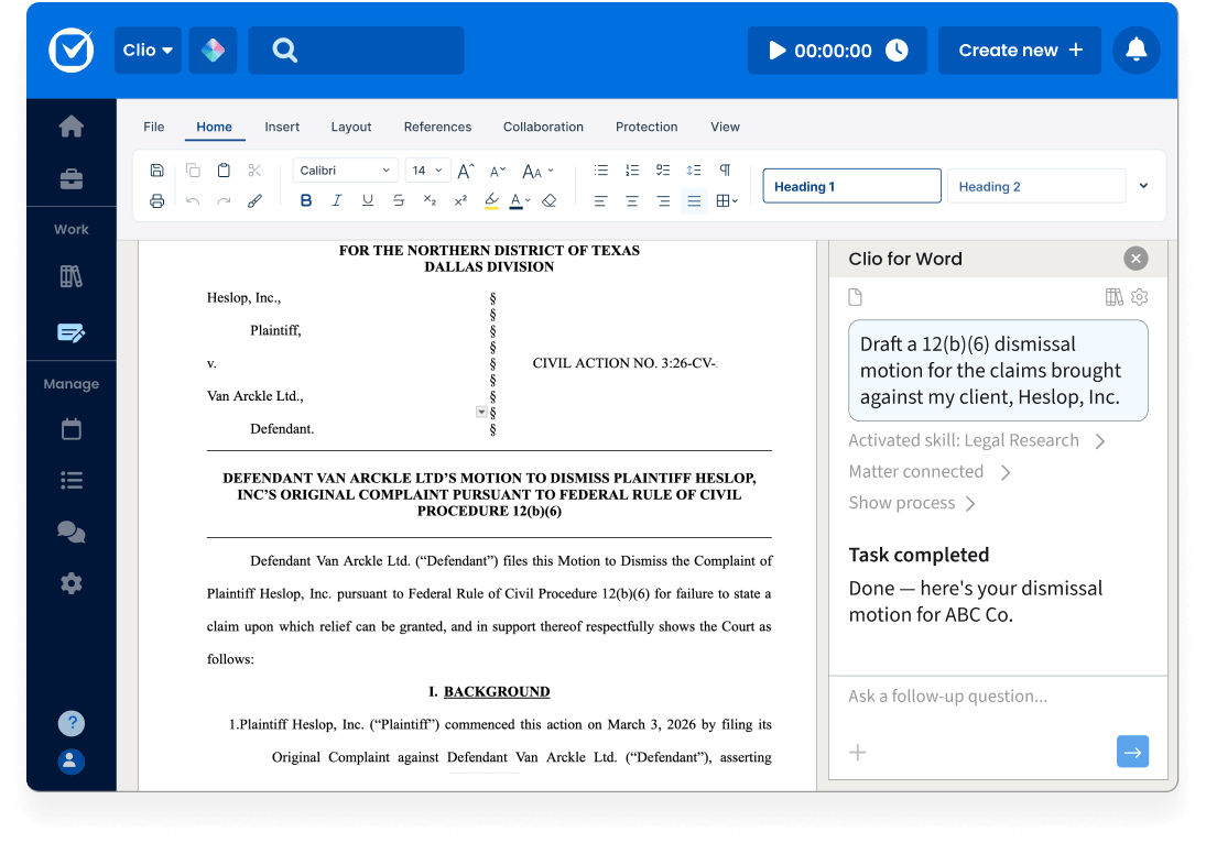 Clio Work - Document Editor Image